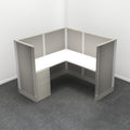 1-Person Webb Cubicle, 5' x 5', 53" Panels layout