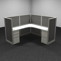 1-Person Webb Cubicle, 6' x 6', 53" Panels layout