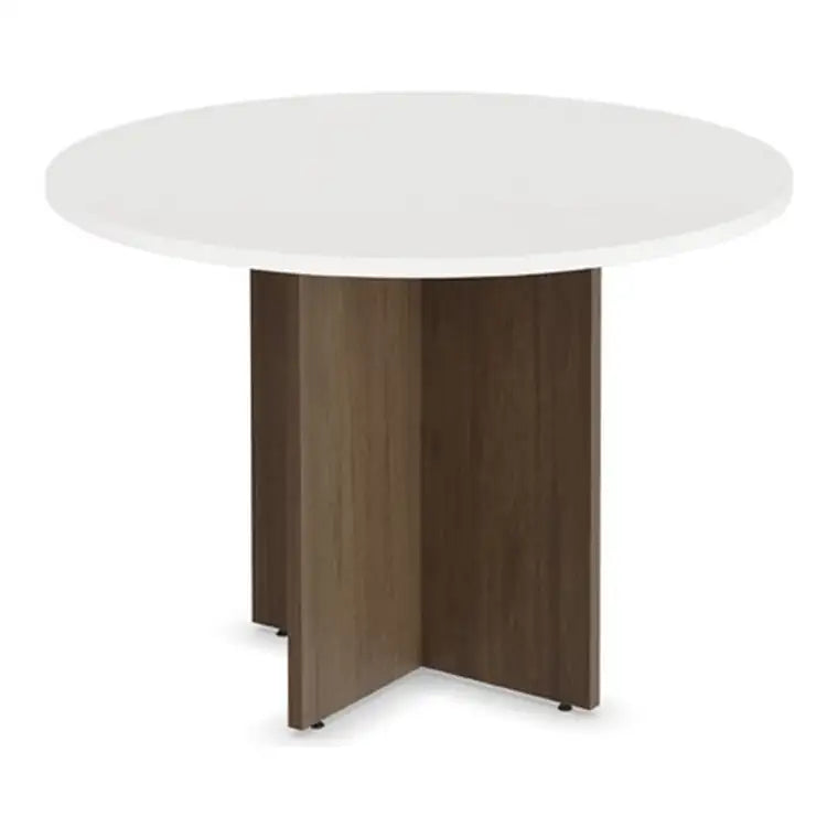 36 round standard height table laminate cross base
