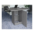 4' Square Laminate Table with Tall Cube Base