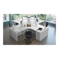 Borders Frosted Acrylic Desk Panel, Silver Frame