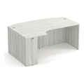 Classic Laminate Bowfront Desk Shell with Corner Extension