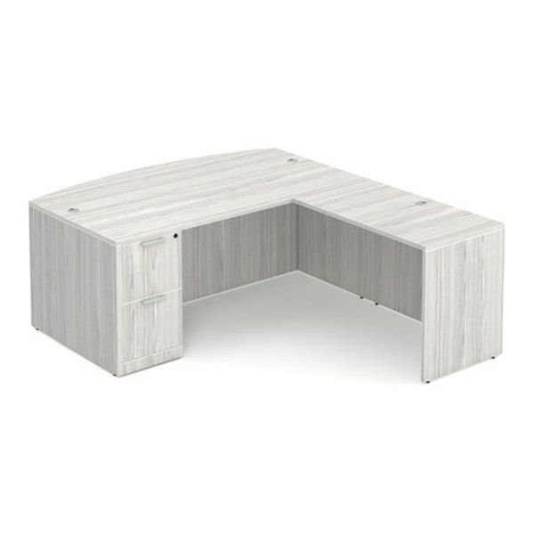 Classic Laminate Bowfront L-Desk