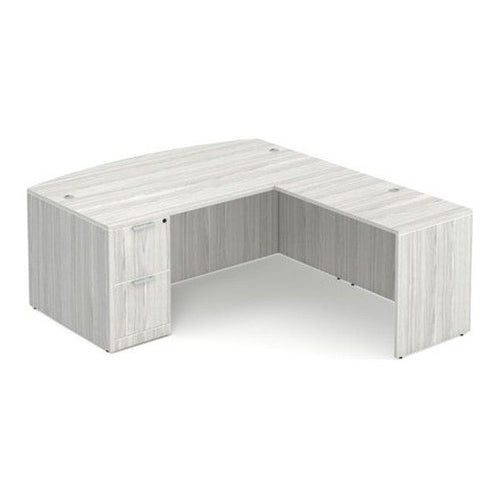 Classic Laminate Bowfront L-Desk