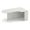 Classic Laminate Bullet Desk with Corner Extension