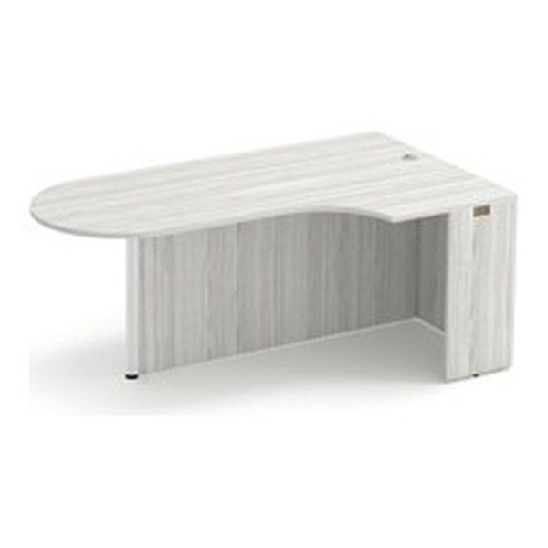 Classic Laminate Bullet Desk with Corner Extension