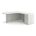 Classic Laminate Bullet L-Desk with Inner Curve