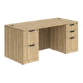 Classic Laminate Desk with Two Full Pedestals