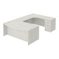 Classic Laminate Executive Bowfront Desk Kit, 71" x 107.5"