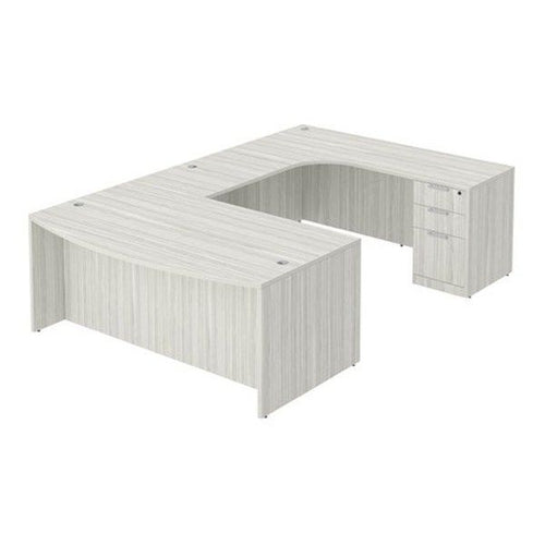 Classic Laminate Executive Bowfront Desk Kit, 71" x 107.5"