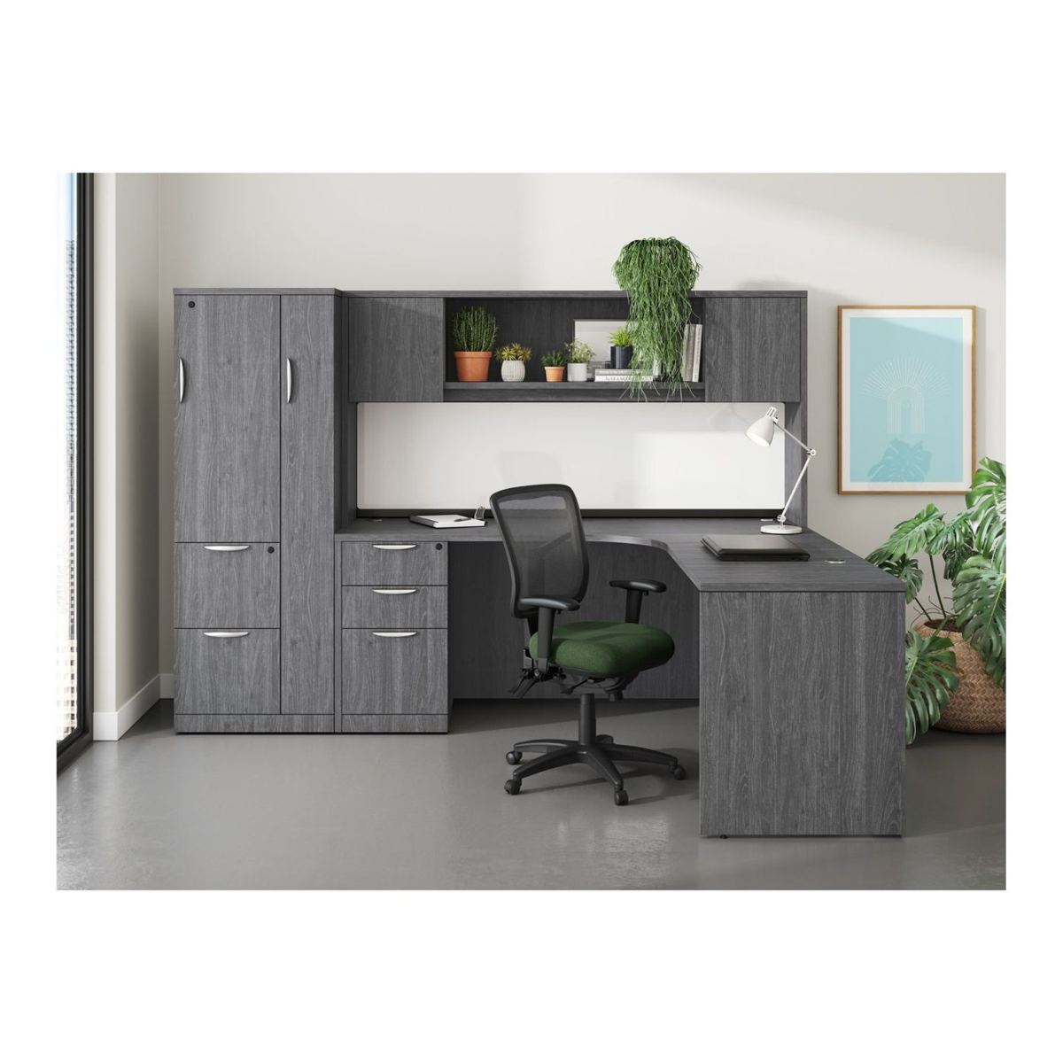 Classic Laminate Glass Dry Erase Board for Hutch