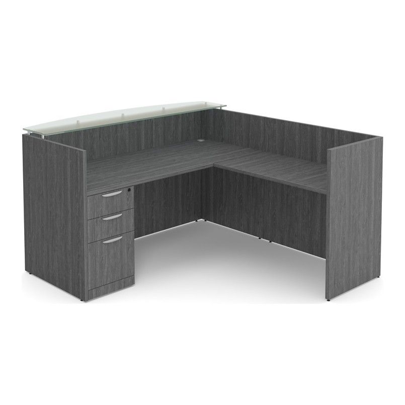 Classic Laminate Glass Transaction Top with Risers