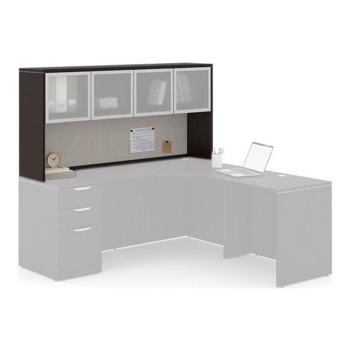 Classic Laminate Hutch Tackboard - Fossil Fabric