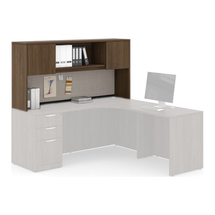 Classic Laminate Hutch with 2 Laminate Doors