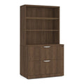Classic Laminate Lateral File with Open Hutch