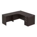 Classic Laminate Radius L-Shape Desk Kit, 71" x 72"