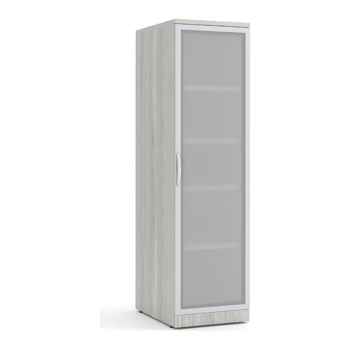 Classic Laminate Storage Wardrobe Cabinet with Glass Door