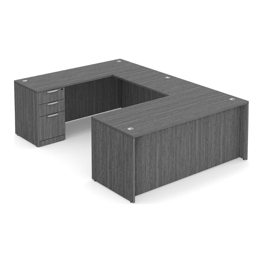 Classic Laminate U-Shape Desk Kit, 66" x 96"