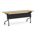flip top nesting training table 72x24 modesty panel