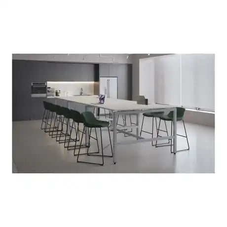gathering communal standing table 6 top u legs
