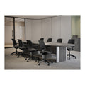 Racetrack Conference Table with Accent Base