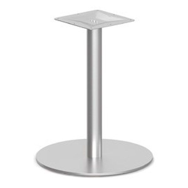 Round Brushed Metal Table Base