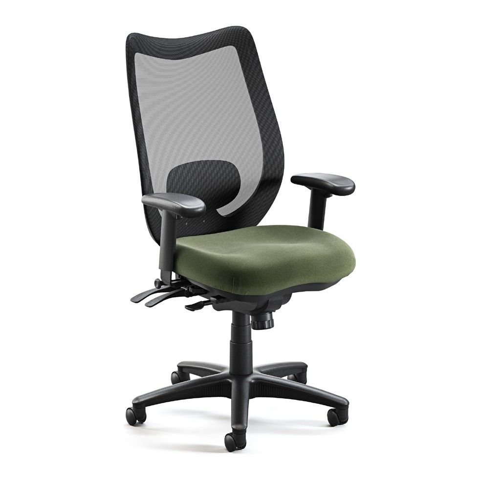 Tulip Multi-Function High Back Chair with Adjustable Lumbar