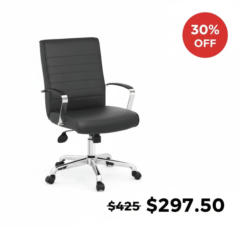 Stratus Swivel Tilter Chair with Chrome Frame