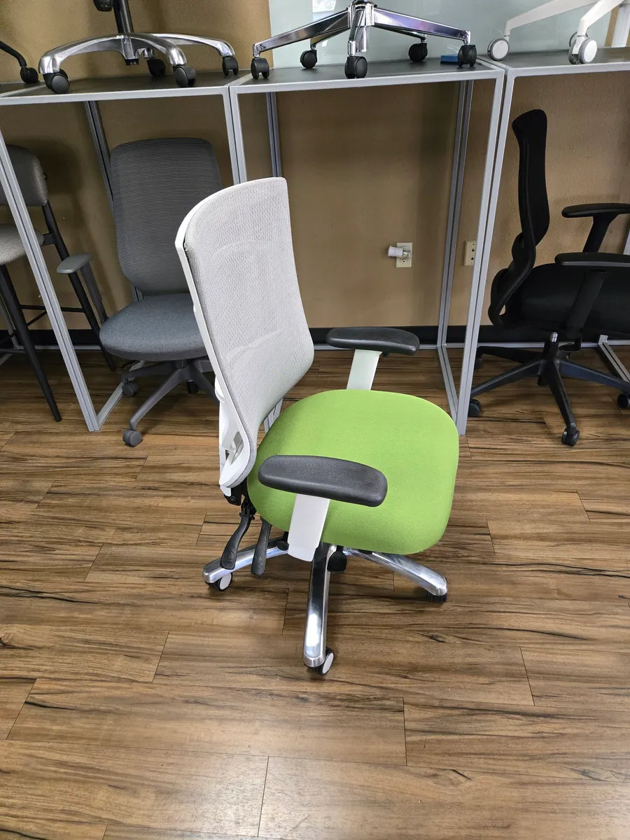 CoolMesh Pro Multi-Function High Back Chair with White Frame