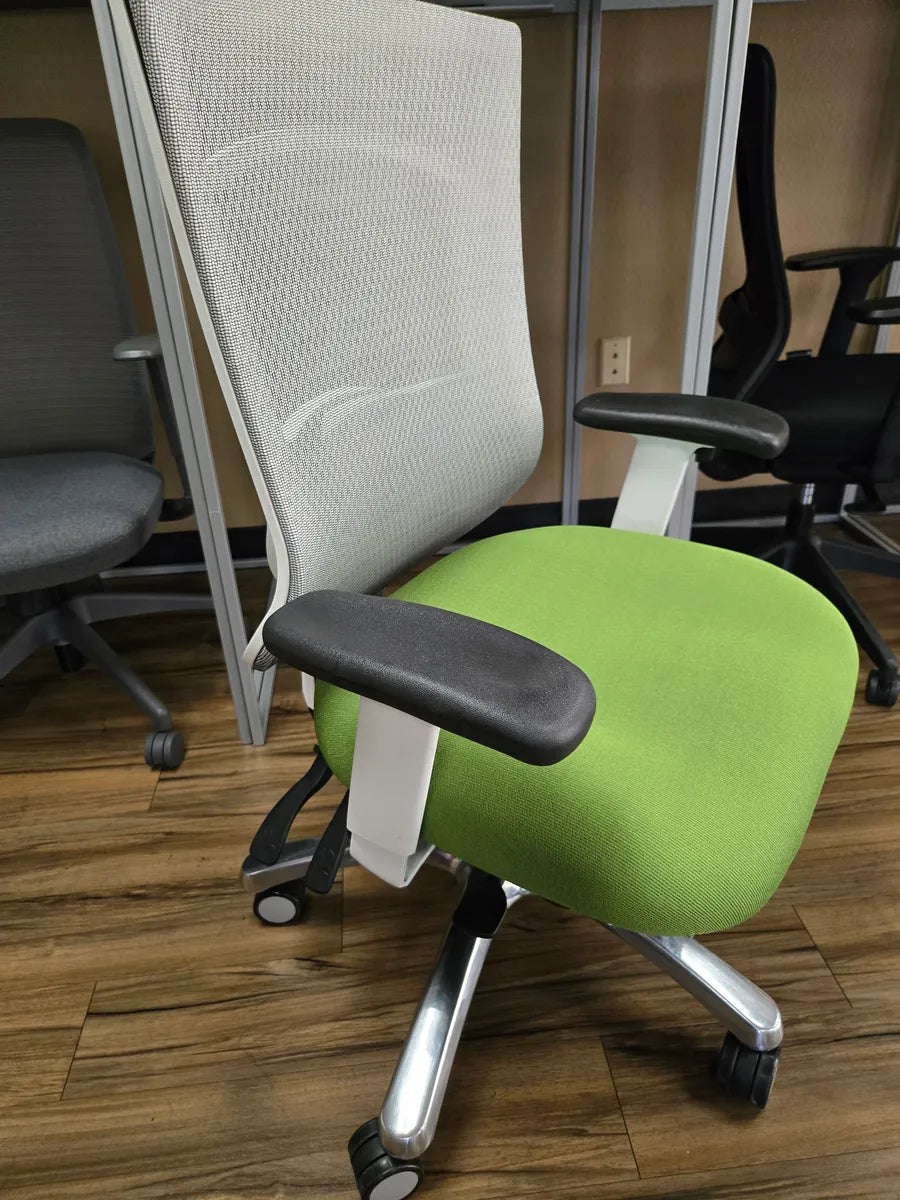 CoolMesh Pro Multi-Function High Back Chair with White Frame