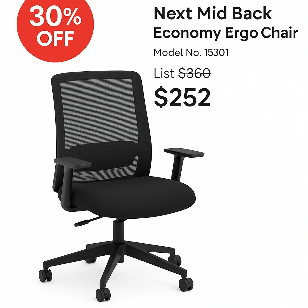 Next Mid Back Economy Ergo Chair